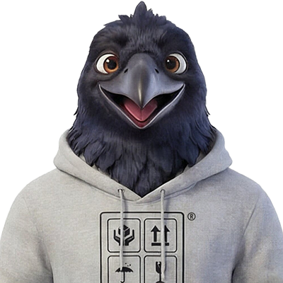 maskot Vrána; Stehovanivrana.cz